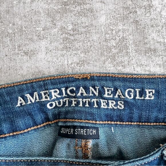 American Eagle Super Stretch Jegging Medium Wash Size 8 - Picture 6 of 8